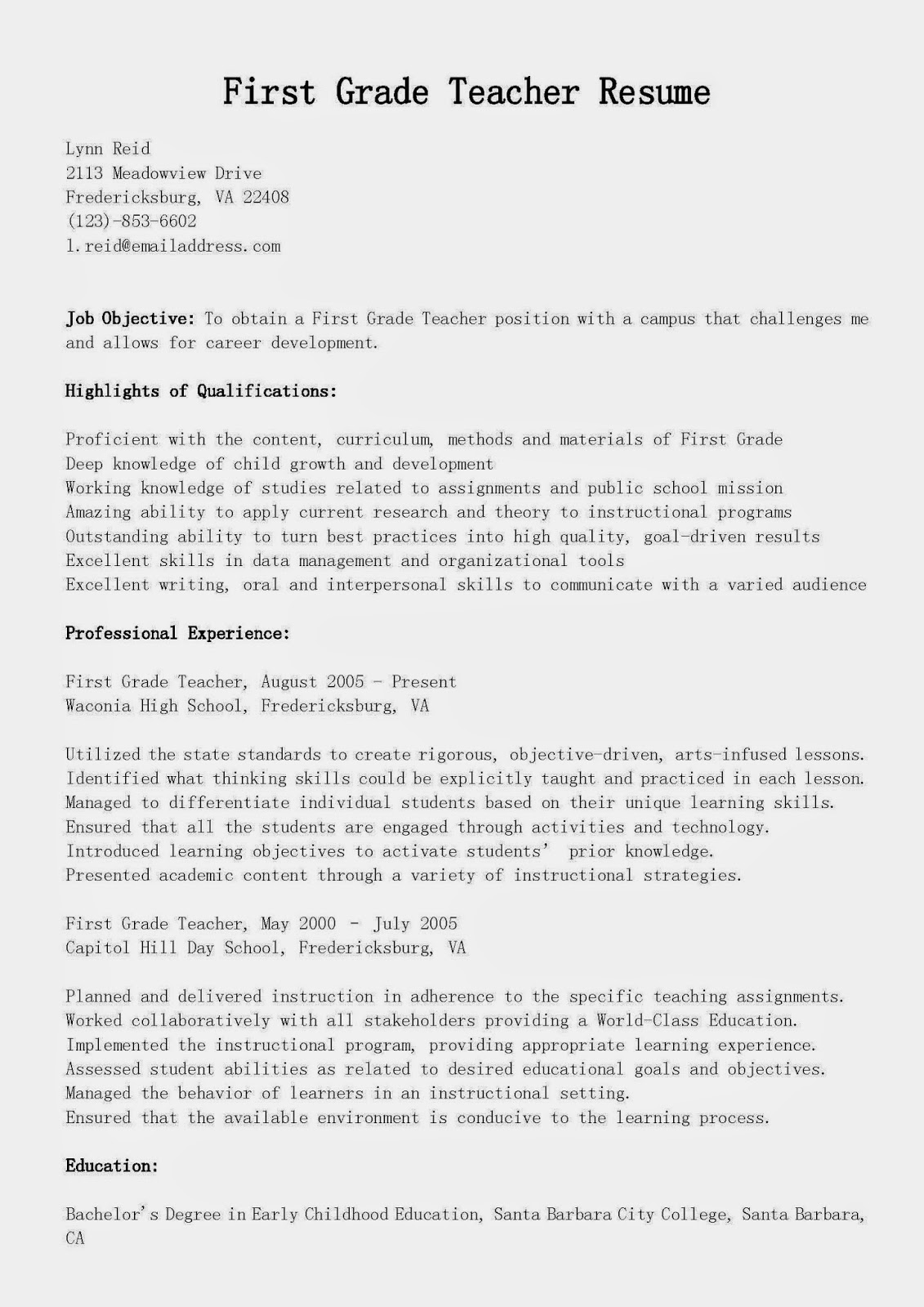 Functional resume worksheet